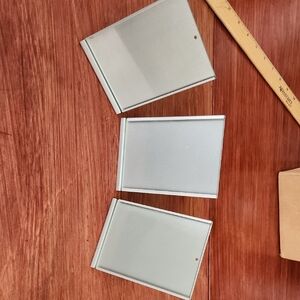 Set of Three Silver Metal Frames